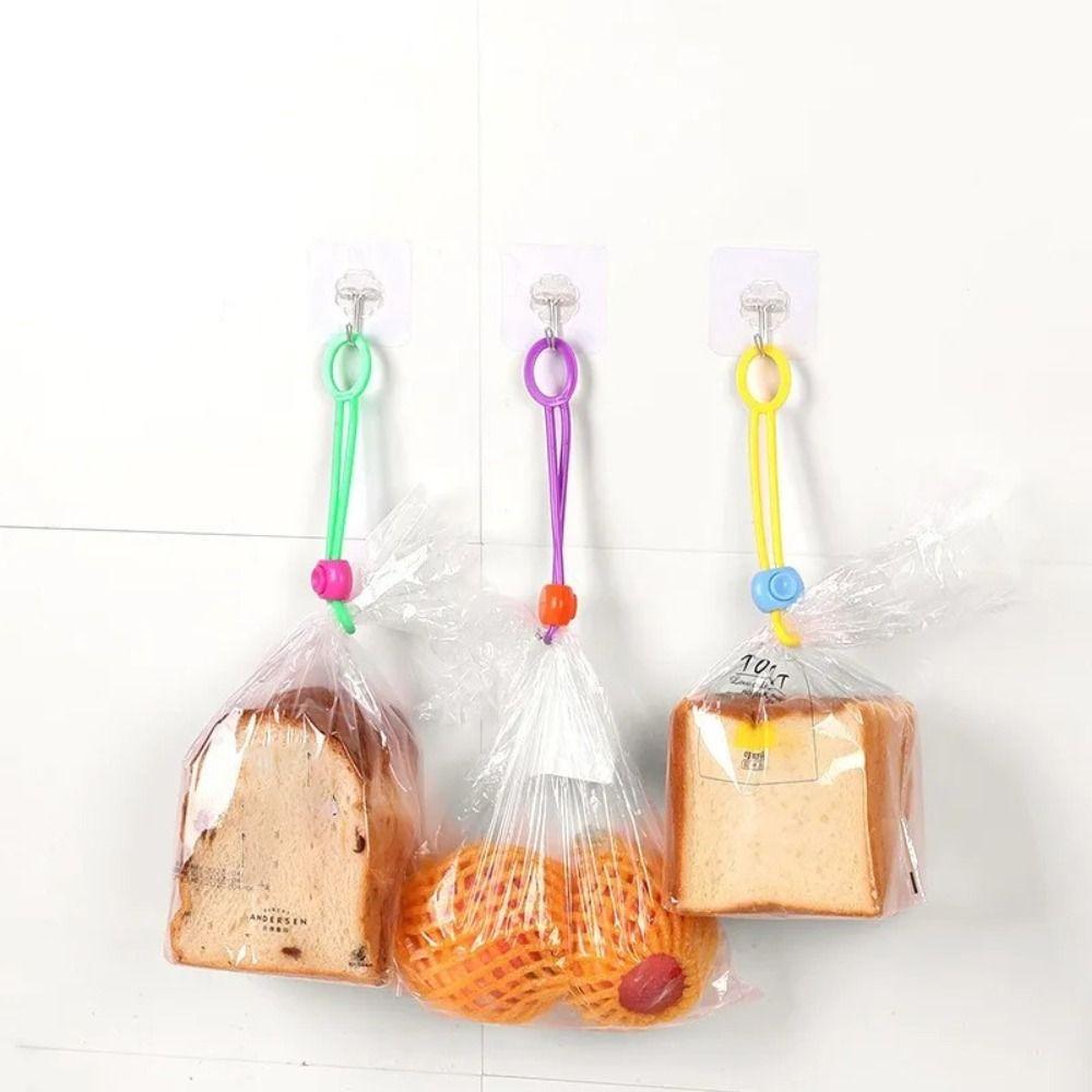 10/20pcs Reusable Food Bag Sealing Strap Colorful Cable Organizer Clip  Kitchen Gadgets