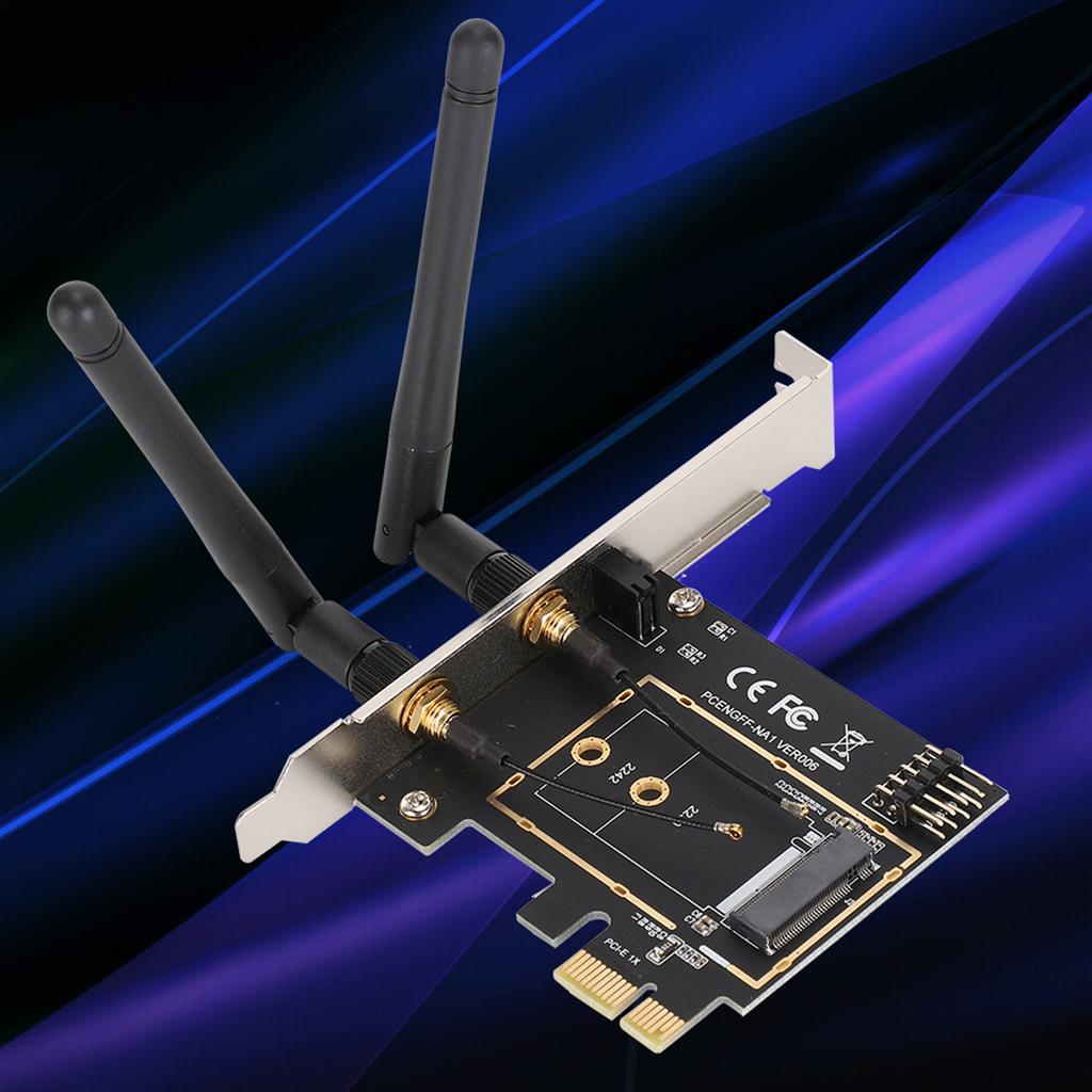 PCI E to NGFF M.2 WIFI Wireless Module Adapter Card KEY A E Network Expansion Card