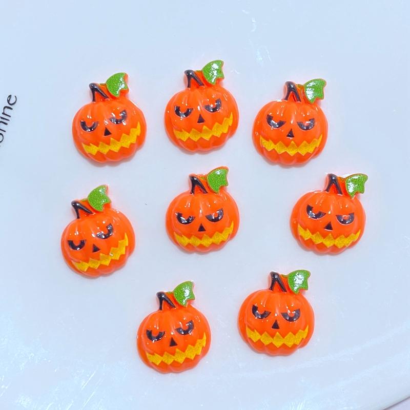 20Pcs New Mini Cute Cartoon Halloween Series Flat Back Resin Cabochons Scrapbooking DIY Jewelry Craft Decoration Accessorie