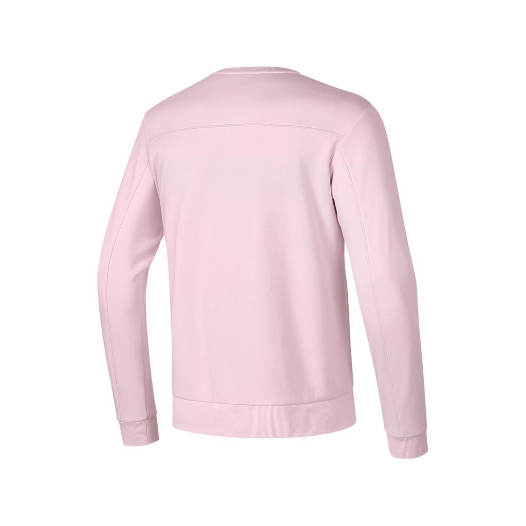 Skechers Solid Color Crew Neck Pullover Sweatshirt Unisex Sweatshirt Pink P424U037-02GM