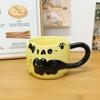 Senso del Design Gatto Tazza Impilabile Alto Valore Tazza in Ceramica Coppia Tazza per Bere Acqua Domestica Tazza per Caffè Colazione Uomo