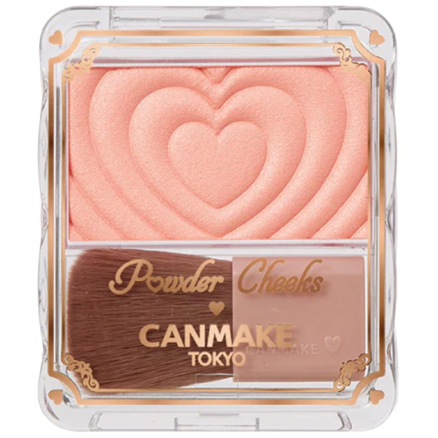 Canmake Powder Cheeks P03 Cheerful Peach 1.8g Cheek Transparency Clear Shine Coral