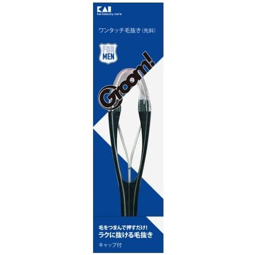

KAI tweezers with oblique tip for painless HC3023 Groom! One-touch tweezers,