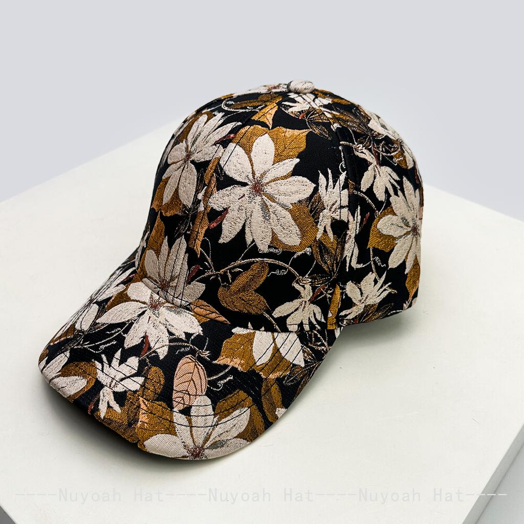 Chic Flower Vintage Baseball Caps Sun Protection Hardtop All-Match Personalized Peaked Hats Elegant Fashion Casual Outdoor Use Latest Women China