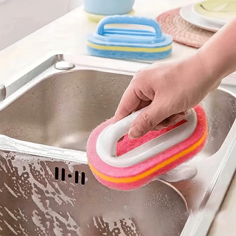 1pc Magic Cleaning Sponge Non-Scratch Plastic, Multi-Surface Stain Remover for Kitchen, Bathroom, Glass, Walls, Toilets, Ceramic Home Cleaning Tool