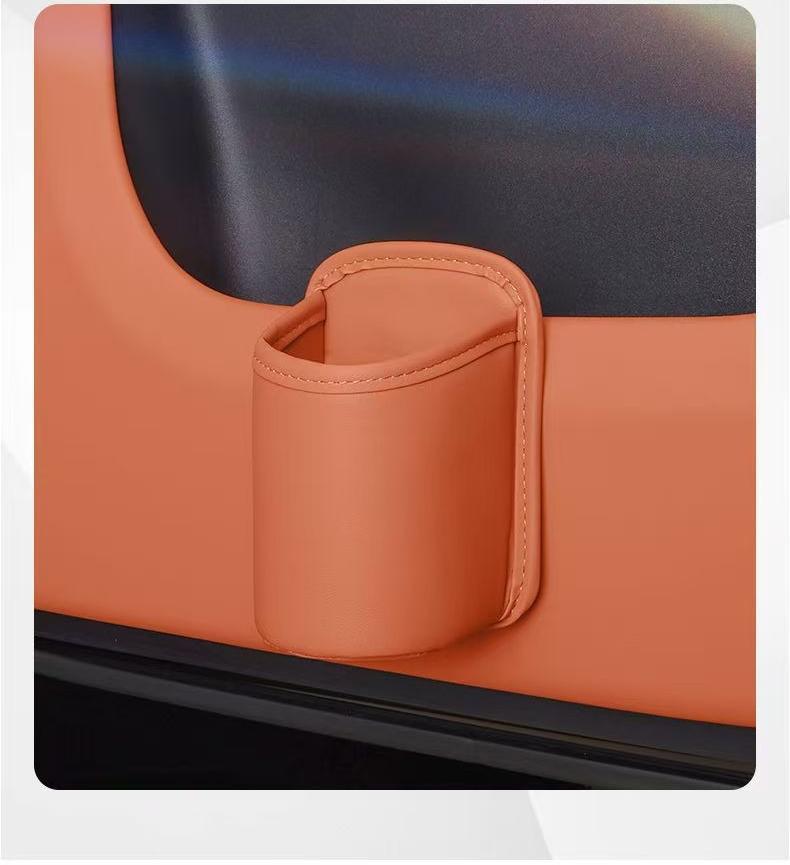 Car Seat Back Storage Box Cup Holder Phone Pocket Drink Organizer Hanging Waste Bin Multi-use Auto Accessory for Vehicle