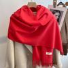 New Imitation Cashmere Scarf Winter Women's Versatile Cute Pink Scarf for Boyfriend and Girlfriend Gift Shawl