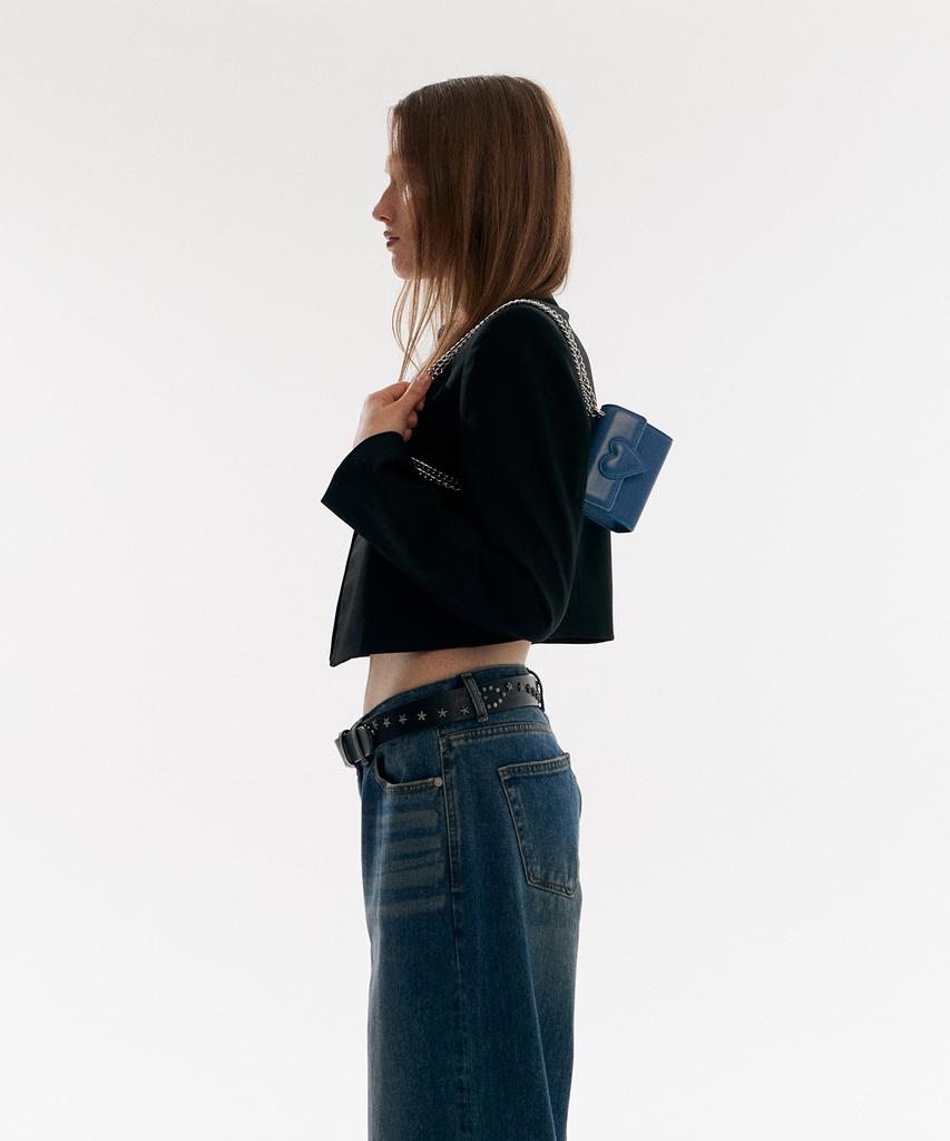 Christine Project Twist Heart Micro Bag(Blue Slush)