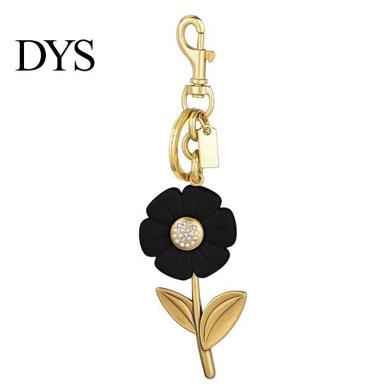 Keychain Pendant Sparkling Rhinestones Inlaid Flower Shape Key Chain Exquisite with Lobster Clasp Hanging Design Keyring Backpack Accessory Rhinestone
