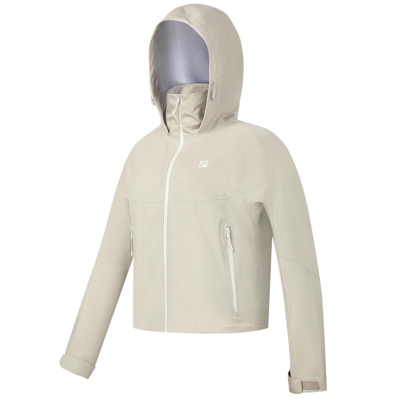 FILA 2023 Autumn New Loose Woven Hooded Sports Outdoor Lightweight Jacket Unisex Jacket Khaki A11W337705F-BG