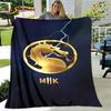 New Cartoon Mortal Kombat Blanket,Flannel Blanket Throw Blanket,Soft Warm Blanket for Living Room Bedroom Beds Sofa Decor Gift