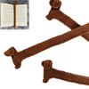 New Cotton Dachshund Bookmark Portable Cute Crochet Dog Bookmark Durable Handmade Animal Crochet Book Marker