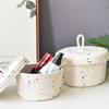 Cotton Rope Storage Basket Organizer Box for Makeup Snacks Desktop Multifunctional Stackable Handwoven Home Decor