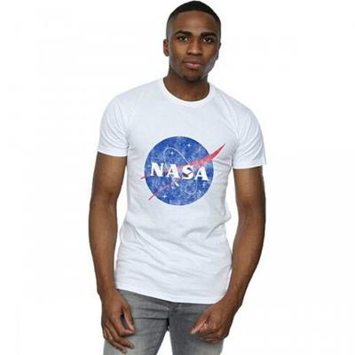 Mens Insignia Distressed Cotton Logo T-Shirt