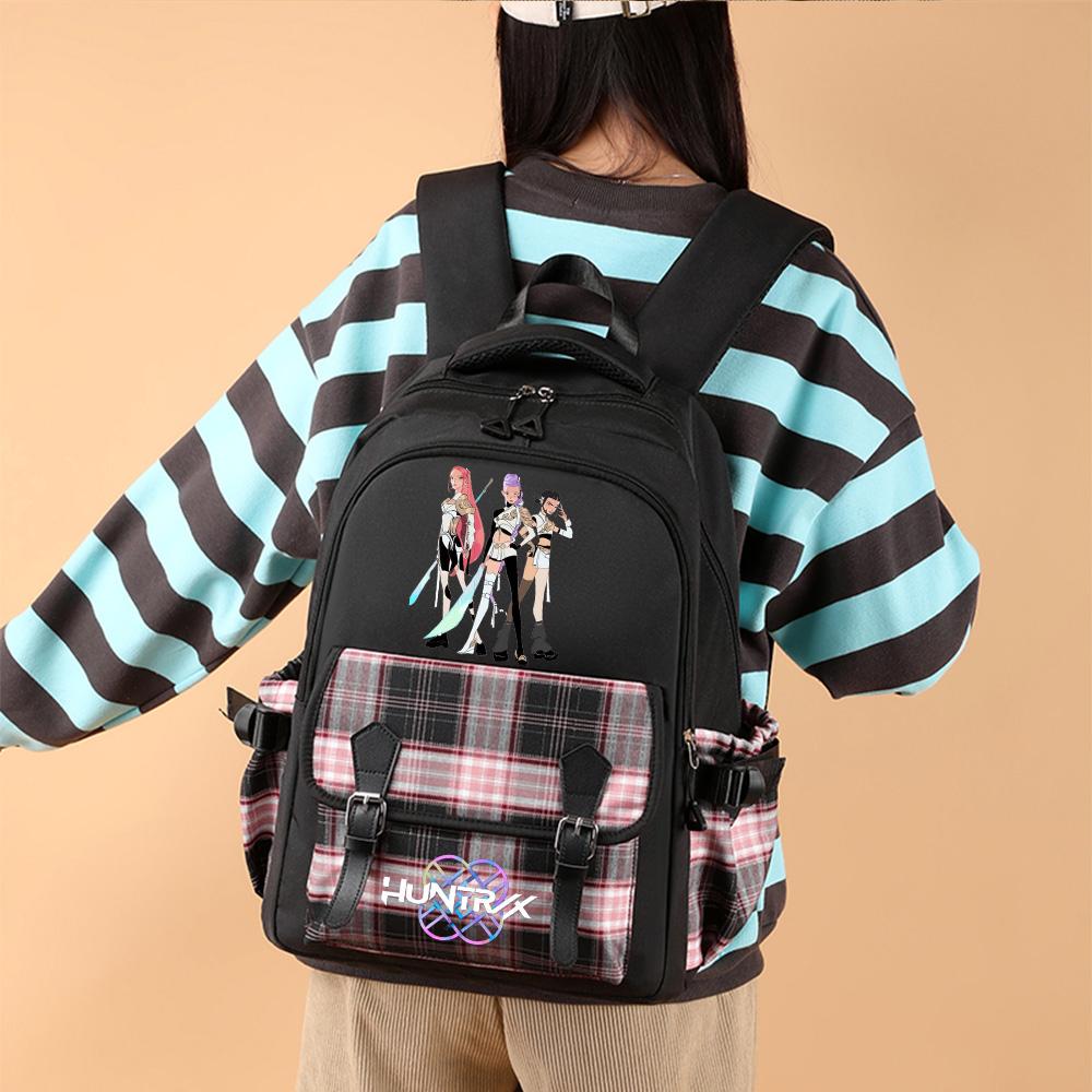 K-Pop Printed Large Capacity Backpack for Teenger Student Girl Boy Schoolbag Bookbag Women Large Capacity Waterproof Travel Bag Kid Gift Rucksak