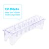 Rectangular Plastic Blade   for 10 Blades Storage Case Rack Clipper Comb Holder