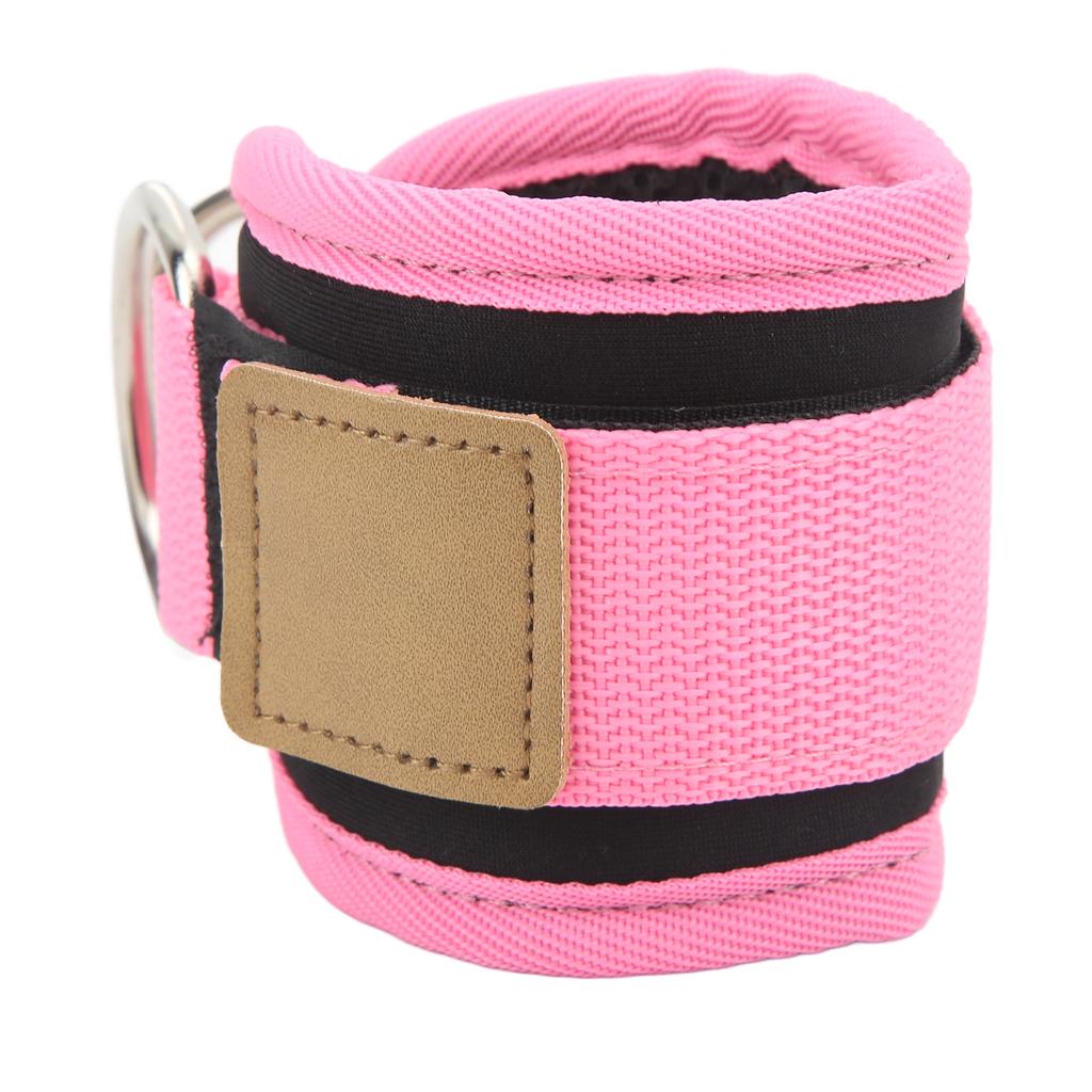 Fitness Ankle Buckle Leg Strength Trainer with Double D Rings and Rubber Straps for Men and Women