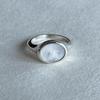 Eveningbell [silver925] Bloom Pearl Ring White Mother-of-pearl