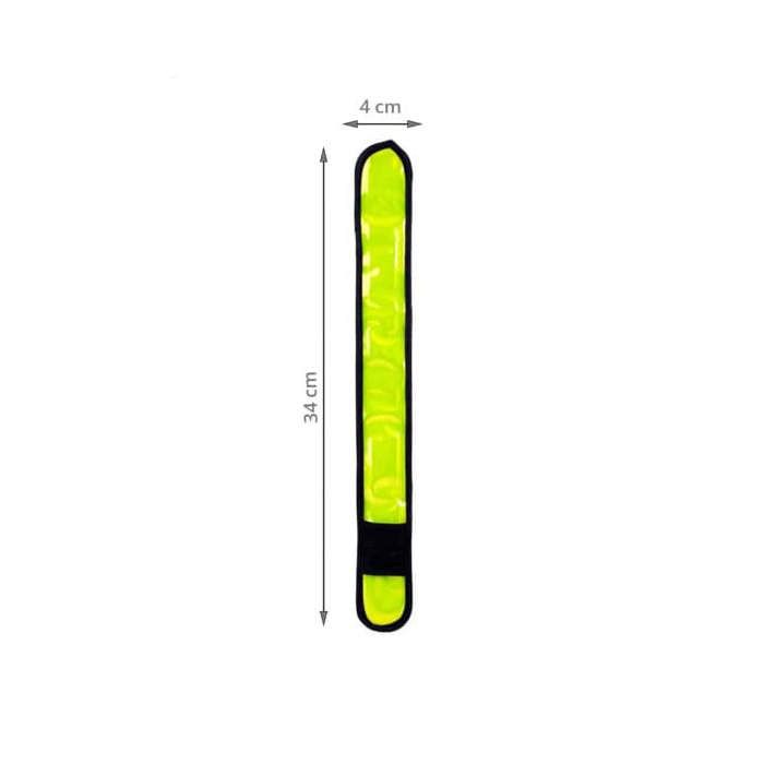 Brassard réfléchissant - OnRangeTout - Jaune fluo - Clignotement rapide - Mixte - Vélo loisir