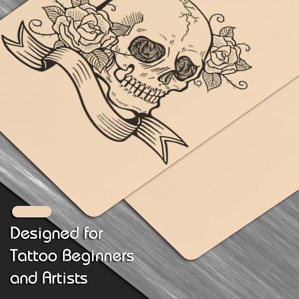 Blank Tattoo Practice Skin-Autdor 5Pcs Double Sides Fake Skin Tattooing and Microblading Eyebrow Beginners 15X20cm