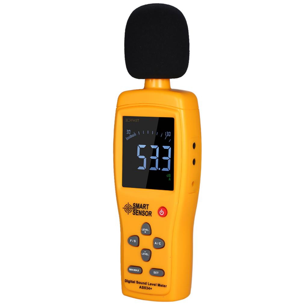 Digital Sound Level Meter Digital Noisemeter LCD Sound Level Meter 30 130dB Noise Volume Measuring Instrument Decibel