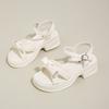 Fashion CRLAYDK Women's Sandals Fashion Comfort Platform Adjustable Strap Shoes Summer Walking Casual Outdoor Beach Dressy Slippers