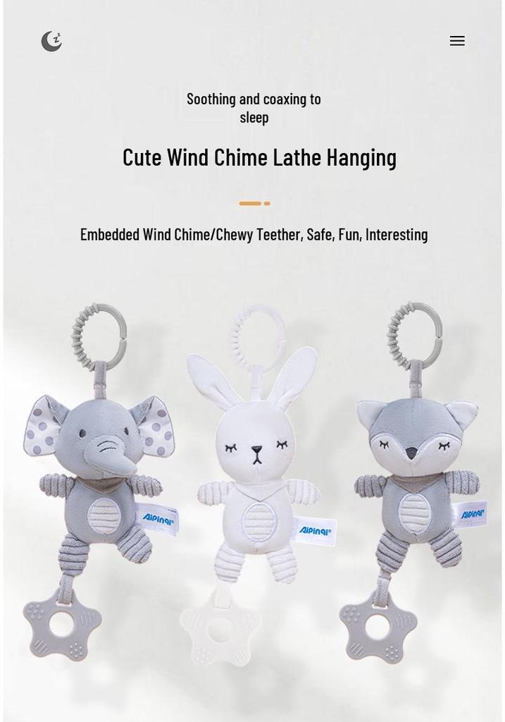 Baby Stroller Wind Chime & Teether: Soothing Music Toy for Newborns 0-1 Year