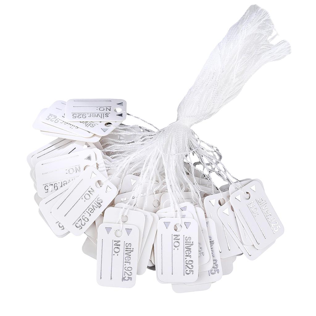 500 Pieces Professional Price Markers Product Price Identifiers Easy Hanging Paper Materials Labels for Jewelry Stores