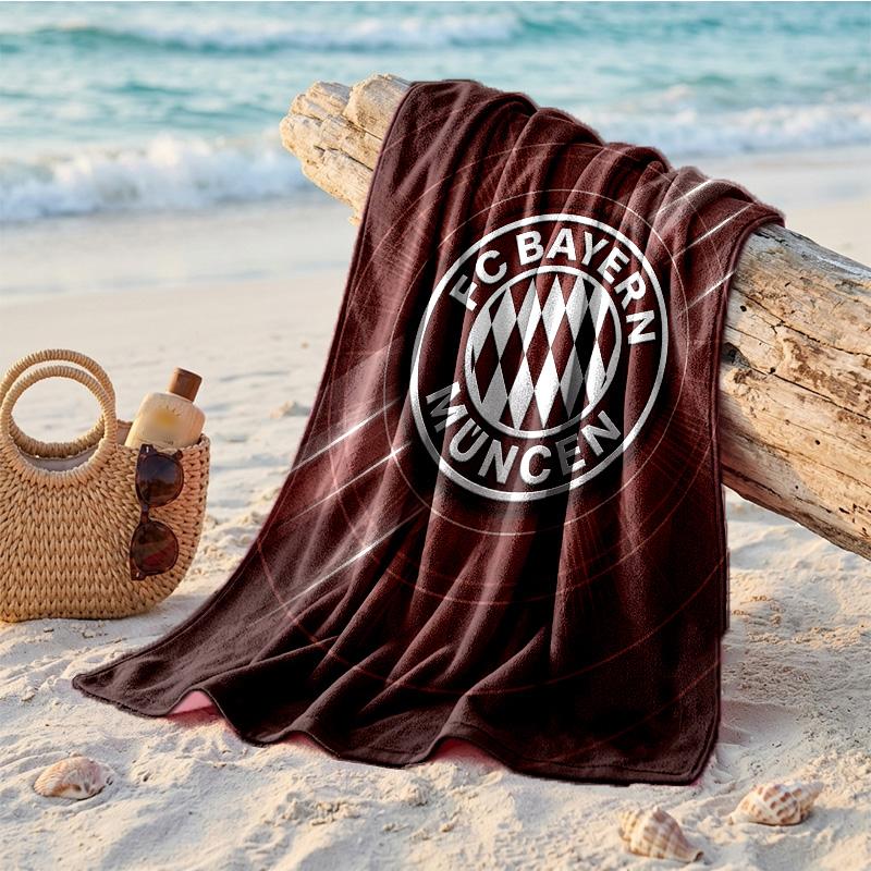 Asciugamano da Spiaggia Morbido Asciugatura Rapida Tema Bayern Monaco?Asciugamano Asciutto Per Vacanze Estive Al Mare Nuoto