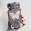 Case For ZTE Blade A53 BladeA53 Pro Casing Luxury Fashion Butterfly Flowers Black Soft TPU Silicone Protective Cover Phone Shell