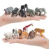 Realistic Pvc Forest Animal Figures Collection With Static Hippo Gorilla Rhino Wild Animals For Home Decor And Gift