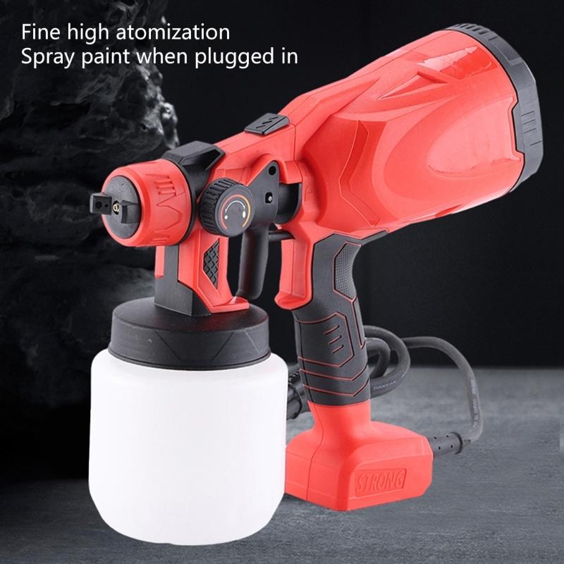 High Speed 220V Cordless Paint Sprayer with 3 Modes and Copper Nozzles Ideal for House Painting Includes Battery
