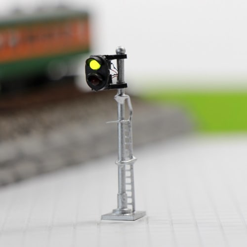 Set of 3 1:150 Silver Metal Traffic Lights, Dual-Light Traffic Signals, for Dioramas, Railway Models, Building Models, and Educational DIY Projects