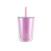 Large Capacity Double-layer Straw Cup Leakproof Milk Tea Cup Drinking Bottle  Children Adult