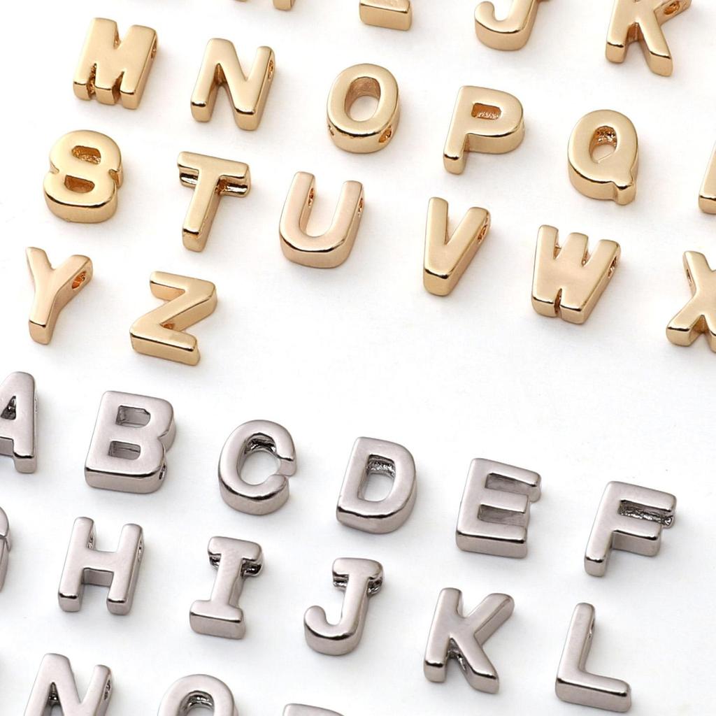 Mini Ciondolo Lettera Inglese in Rame per Creazione Gioielli Fai da Te Componenti Accessori