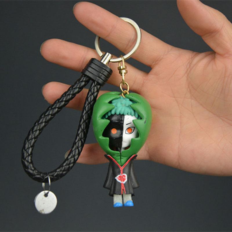 12Pcs Naruto Anime Figure Sasuke Kakashi Gaara Itachi Uchiha Q Version Cute Keychain Backpack Decoration Pendant Gift