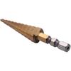 A96I-3Pcs 1/4 Inch Hex Shank HSS High Speed Steel Titanium Coated Step Drill Bit 3-13Mm