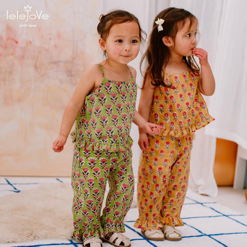 

LELE JOVE Летние легкие расклешенные брюки с принтом для девочек 90