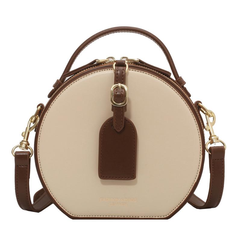 2025 new model, this year's texture fashionable crossbody small round bag women's spring popular retro handbag shoulder bag