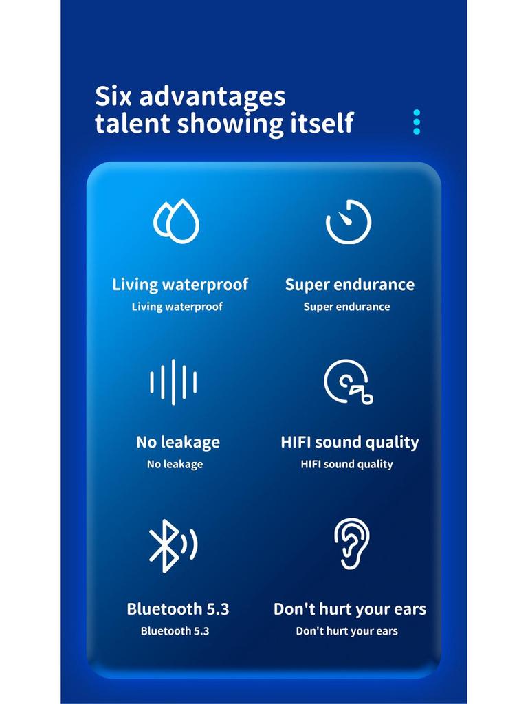 Noise-Cancelling Ear-Hook Bluetooth Gaming Headphones with Long Battery Life and High Sound Quality