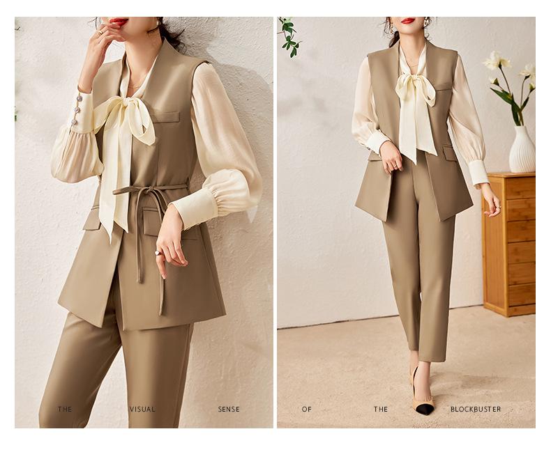 Moderner Göttinnen-Damen-Zweiteiler: Weste & Hose