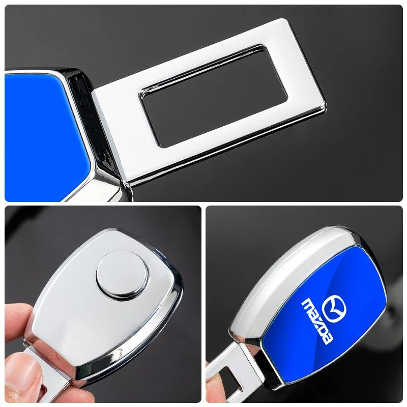 2025 Hot 1Pcs Car Seat Belt Clip Extender Lock Buckle Plug For Mazda 2 5 CX3 6 CX9 3 MS GJI CX30 BM MX5 CX5 BN GL CX7 MX3 GH BK