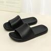 Leather pattern cool slippers thick bottom men's and women's home non-slip bathroom non-smelly feet home indoor summer