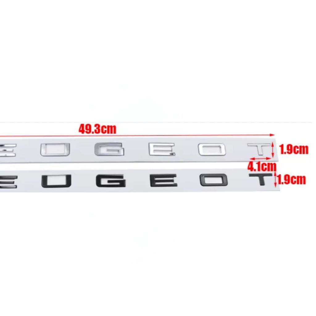 1Pc 3D ABS Letters Car Side Fender Rear Trunk Emblem Badge Sticker Auto Front Hood Logo Decal Accessories