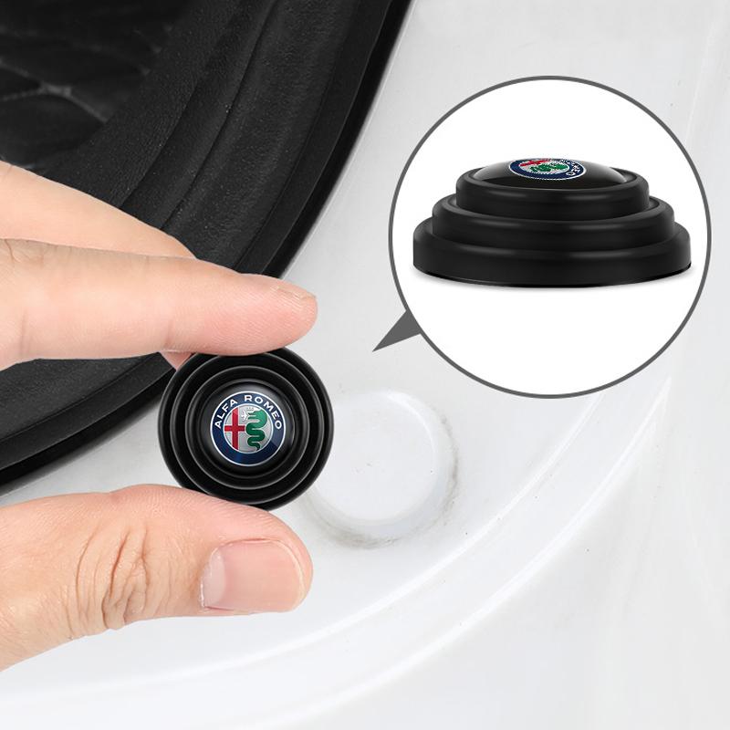 Car Door Shock Absorber Gasket Buffer Anti-collision Silicone Sticker For Alfa Romeo 156 159 147 4C 8C 166 Giulia Giulietta MitoGF8 