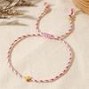 Bohemian Inspire Cotton Rope Crosses Bracelet Adjustable Designs Jewelry Accessory for Trendy Adults Everyday Wear