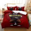 Wolf PUSS IN BOOTS Bedding Set Printed Bed Set With Pillowcase Bed Duvet Cover Soft Single Double Queen Super King Size