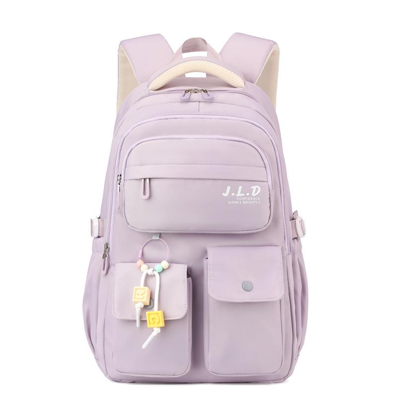 New Student Backpack for Junior High School Students Large Capacity Backpack for Primary School Students Schoolbag for Female Spine Protection
