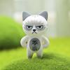 Modish 6pcs Set Kawaii Zakka Cute Unhappy Cat Doll Adorable Mini Cartoon Figures
