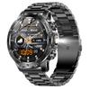 Relógio Inteligente Masculino AK92 Luz LED Lanterna Bússola Rastreador de Fitness Multi-Esportes Smartwatch para Exterior Chamada Sem Fio BT 800mAh